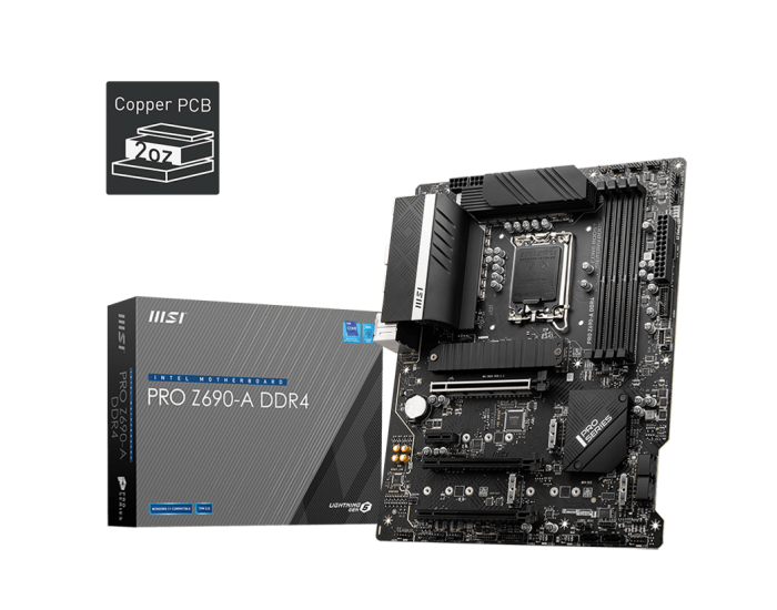 MSI MOTHERBOARD 690 (PRO Z690A DDR4) (FOR INTEL)